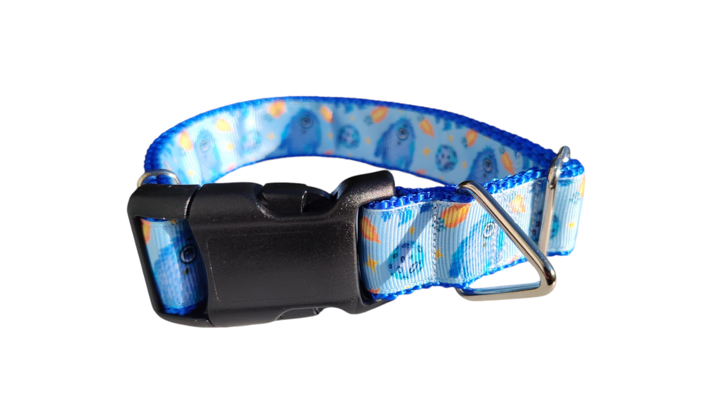 Monsters In Space Nylon Dog Collar