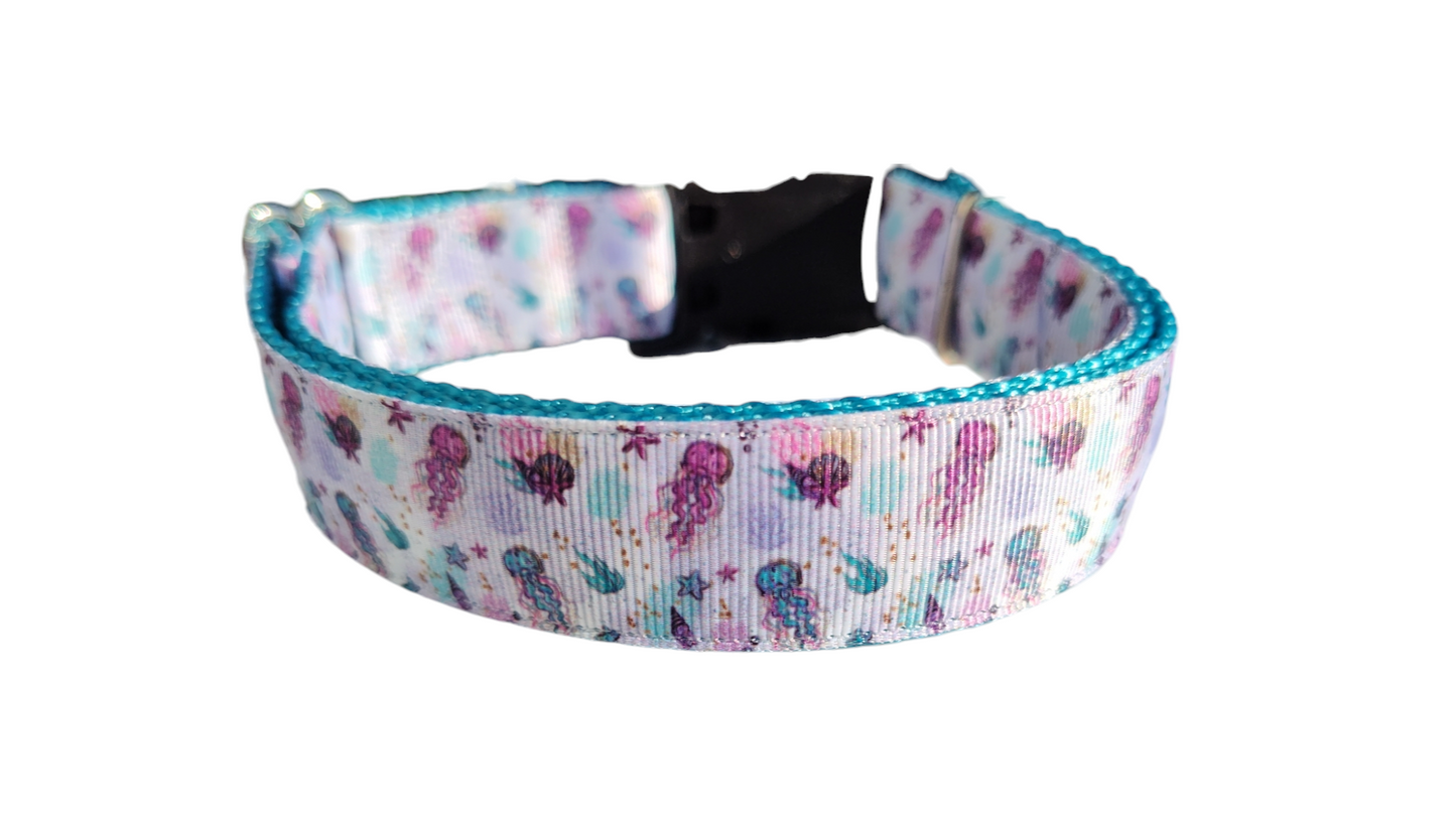 Jellyfish Nylon Dog Collar