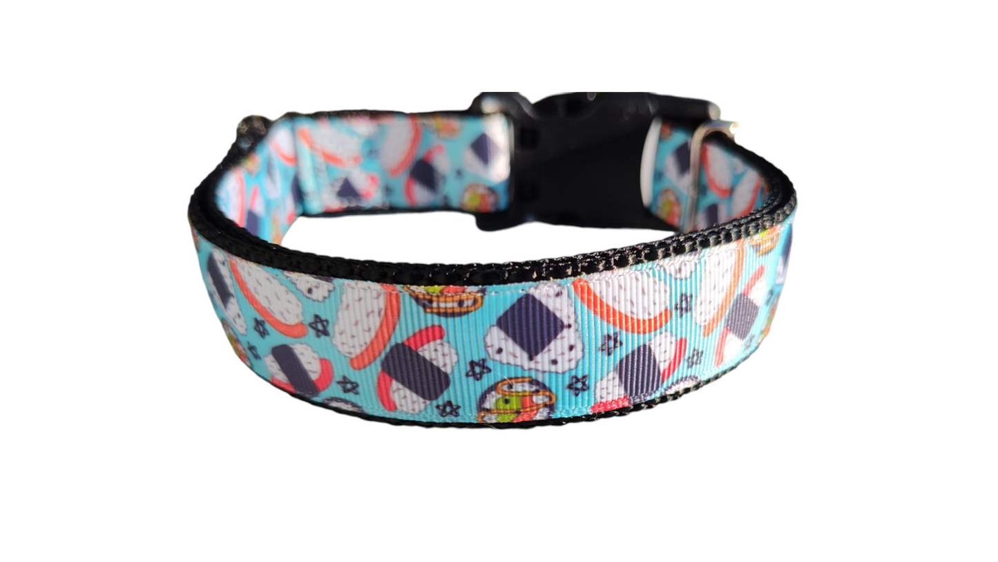Sushi Roll Nylon Dog Collar