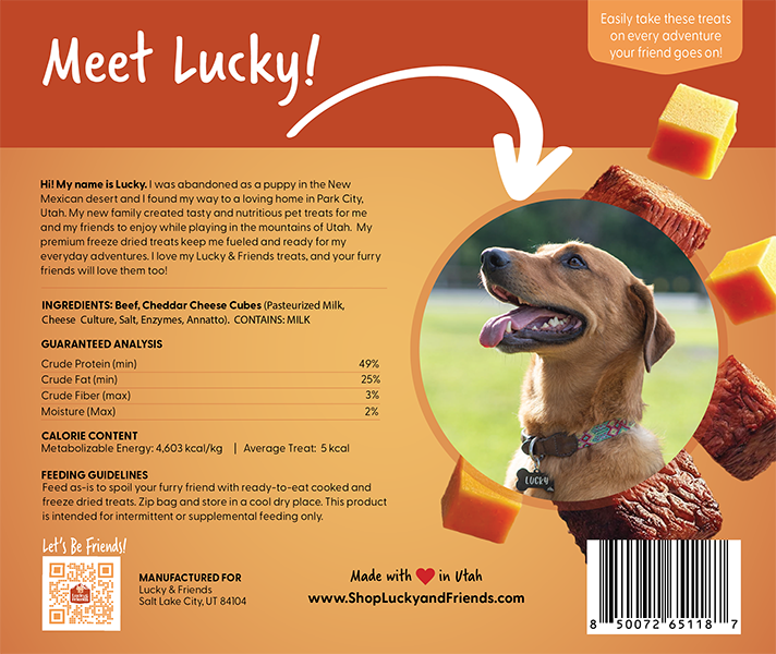 Lucky & Friends Steak & Cheese Dog Treat