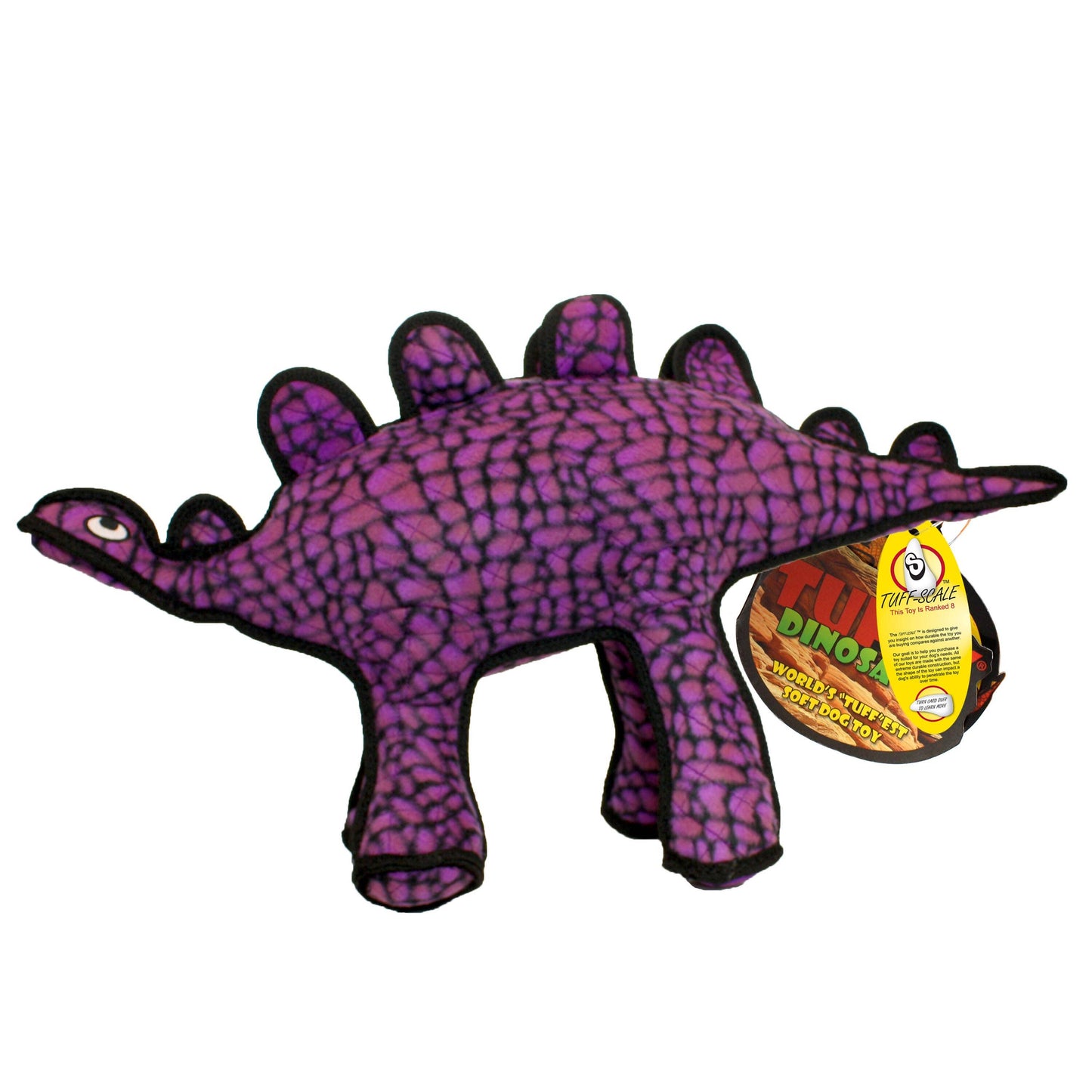 Tuffy Dog Toys - VIP Products - Tuffy Dinosaur Stegosaurus, Tough, Durable Dog Toy