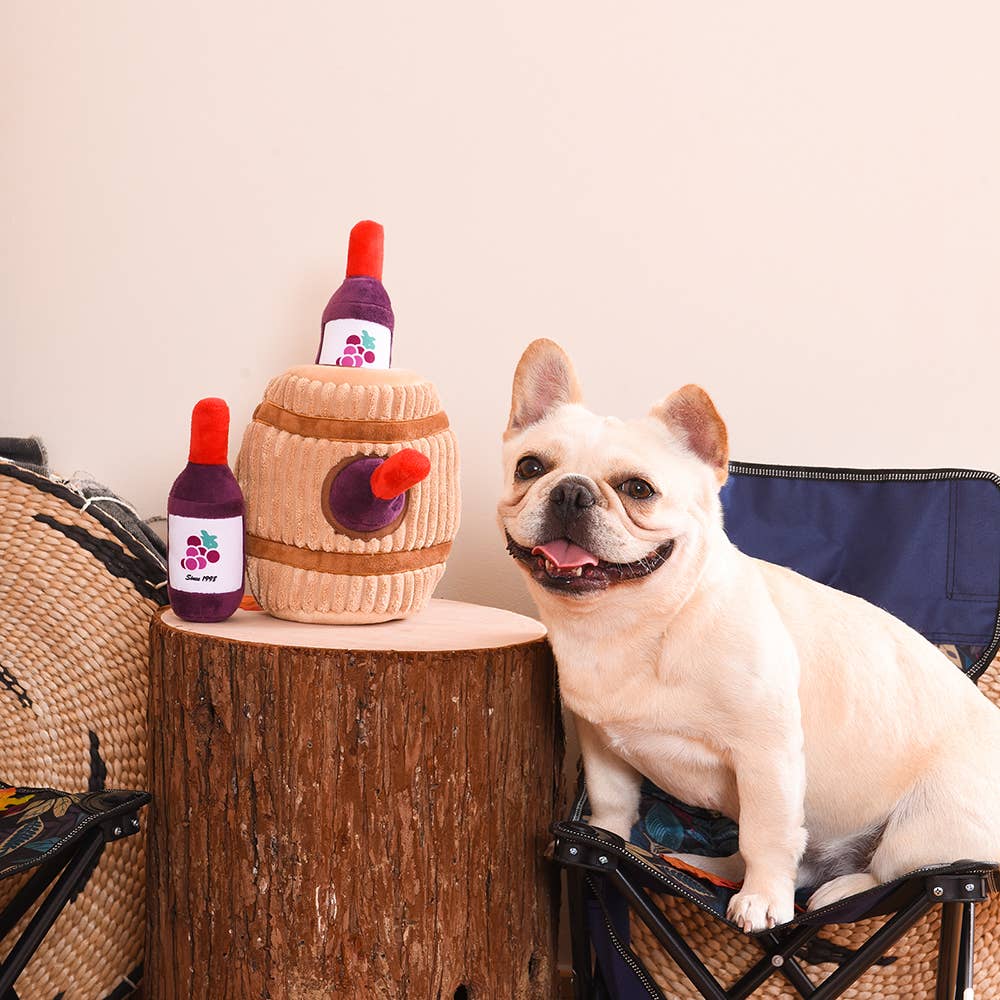 Hugsmart Products Inc - HugSmart Pet -Food Party | Wine Barrel - Interactive Toy