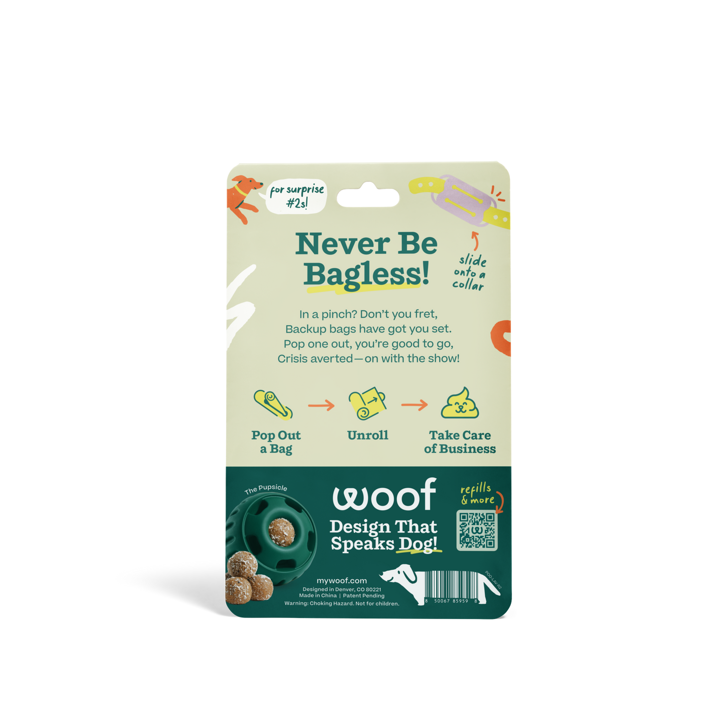 Woof - Poomergency - Forest Green