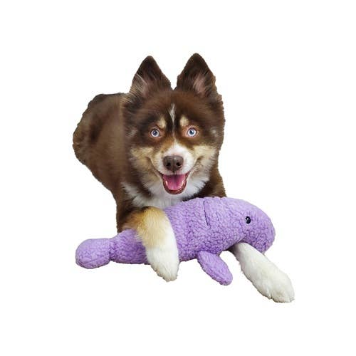 Barker's Bowtique - Wally the Manatee Wildlife Fleece Dog Toy