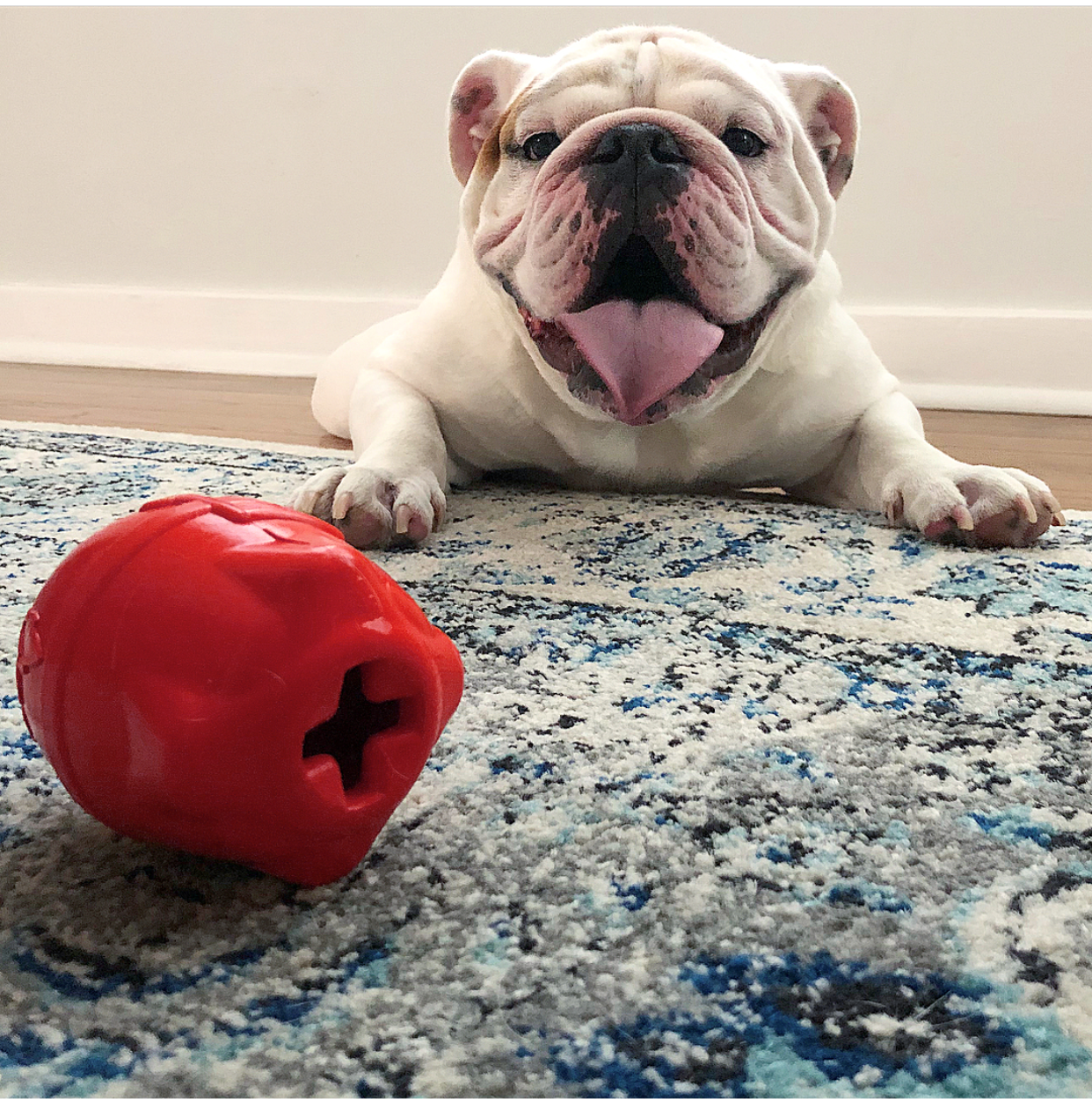SodaPup - Spotnik Rocketman - Chew Toy - Treat Dispenser - Large - Red