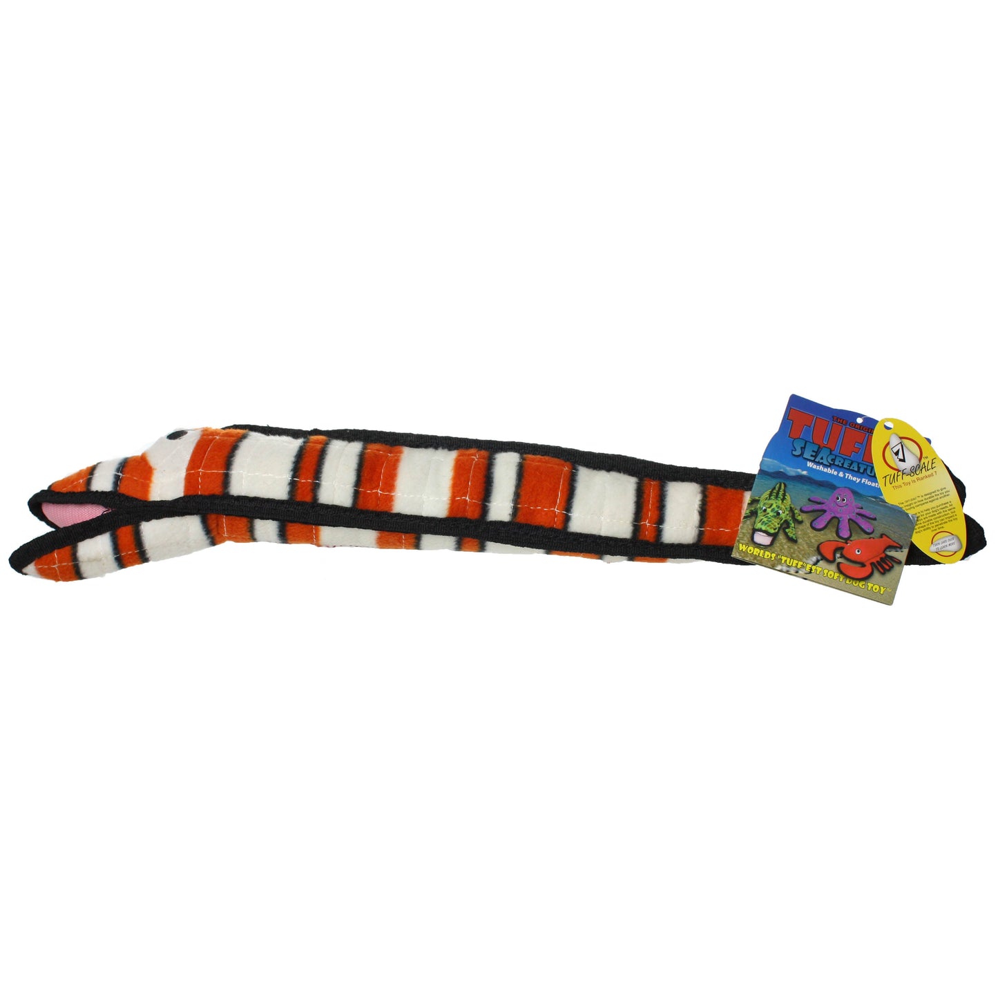 Tuffy Dog Toys - VIP Products - Tuffy Ocean Eel, Durable, Tough, Squeaky Dog Toy