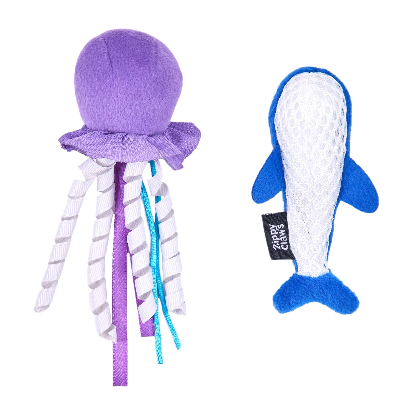 ZippyPaws - ZippyClaws® Mesh Mates 2-Pack - Jellyfish and Whale