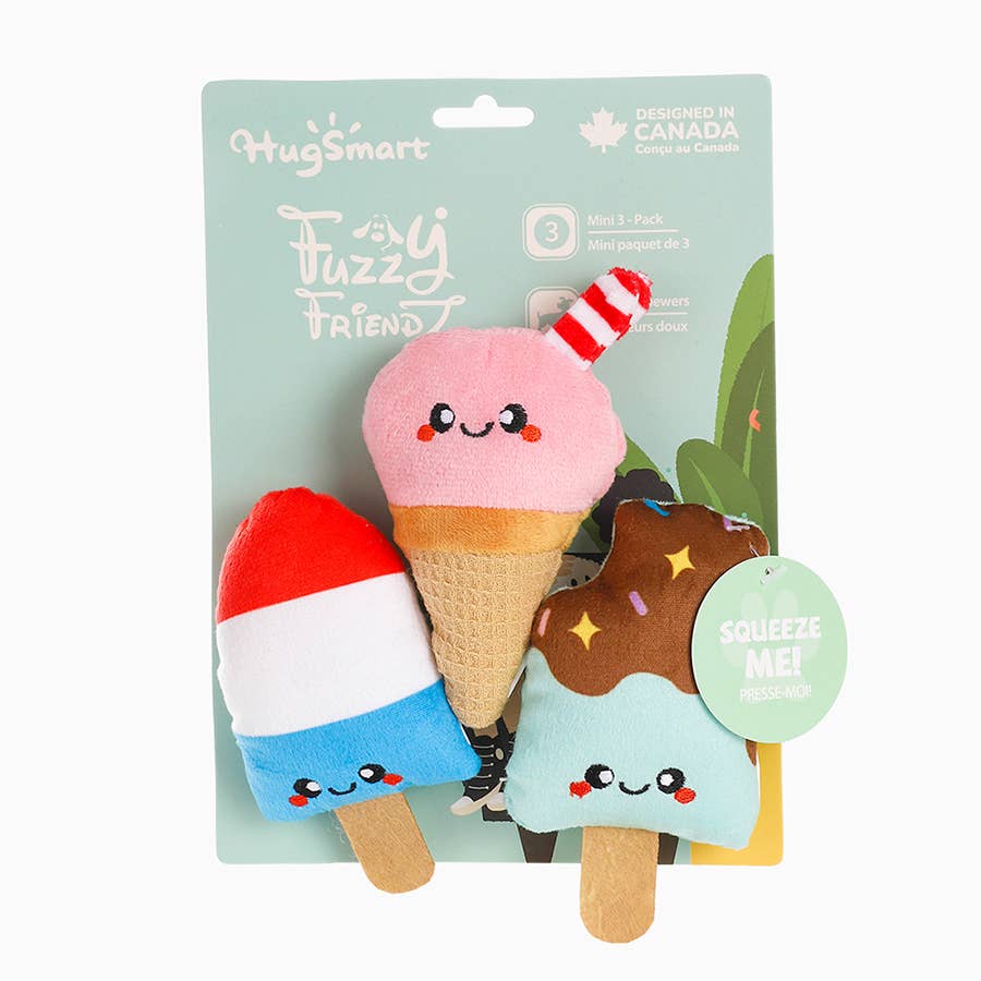 Hugsmart Products Inc - HugSmart Pet - Food Party | Cool Pup - Dog Plush Toy