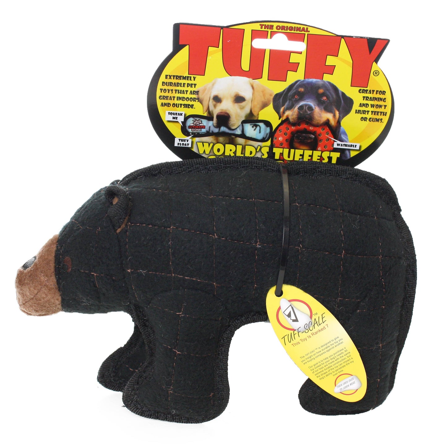 Tuffy Dog Toys - VIP Products - Tuffy Zoo Bear, Durable, Tough, Squeaky Dog Toy