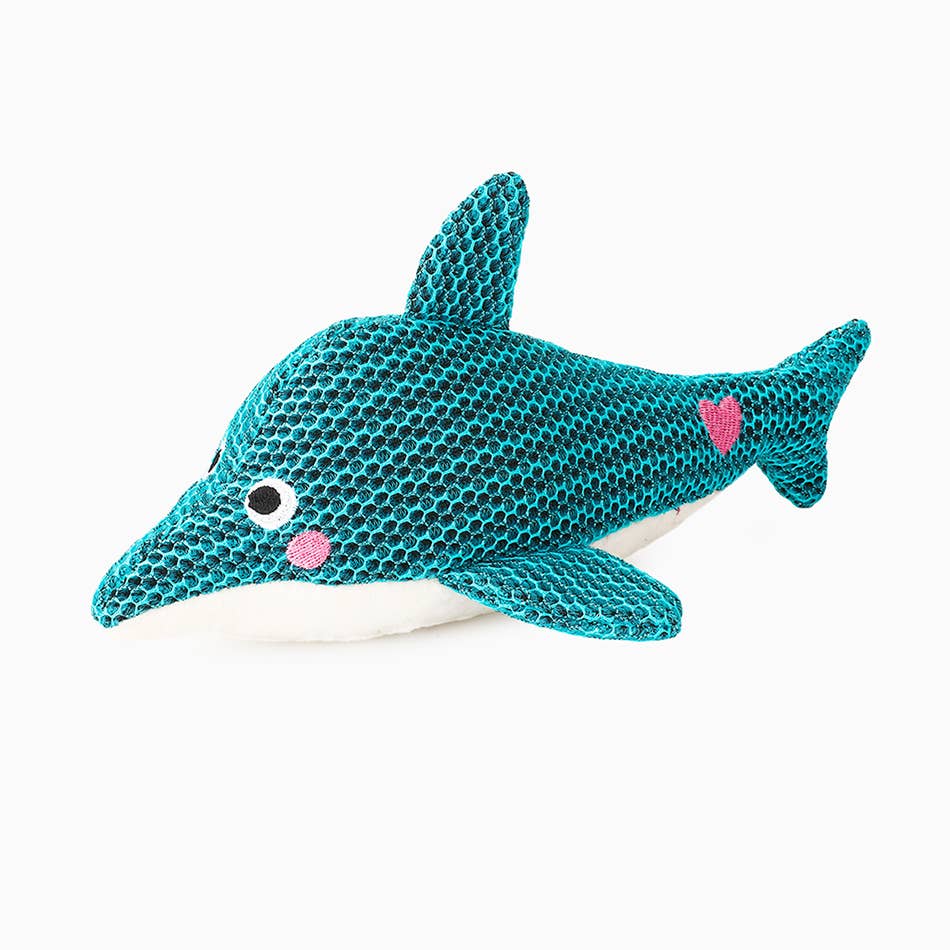 Hugsmart Products Inc - HugSmart Pet - Ocean Pals | Dolphin - Dog Plush Toy