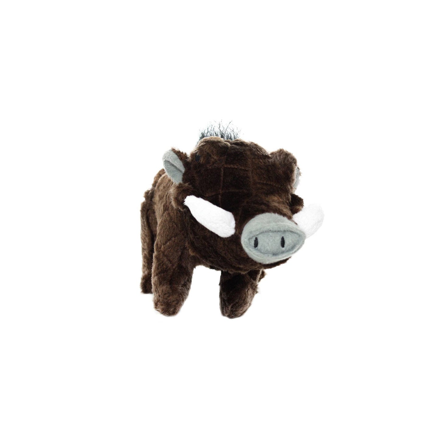 Tuffy Dog Toys - VIP Products - Mighty Safari Warthog - Brown, Plush, Squeaky Dog Toy - Doot's Pet LLC Collars For A Cause