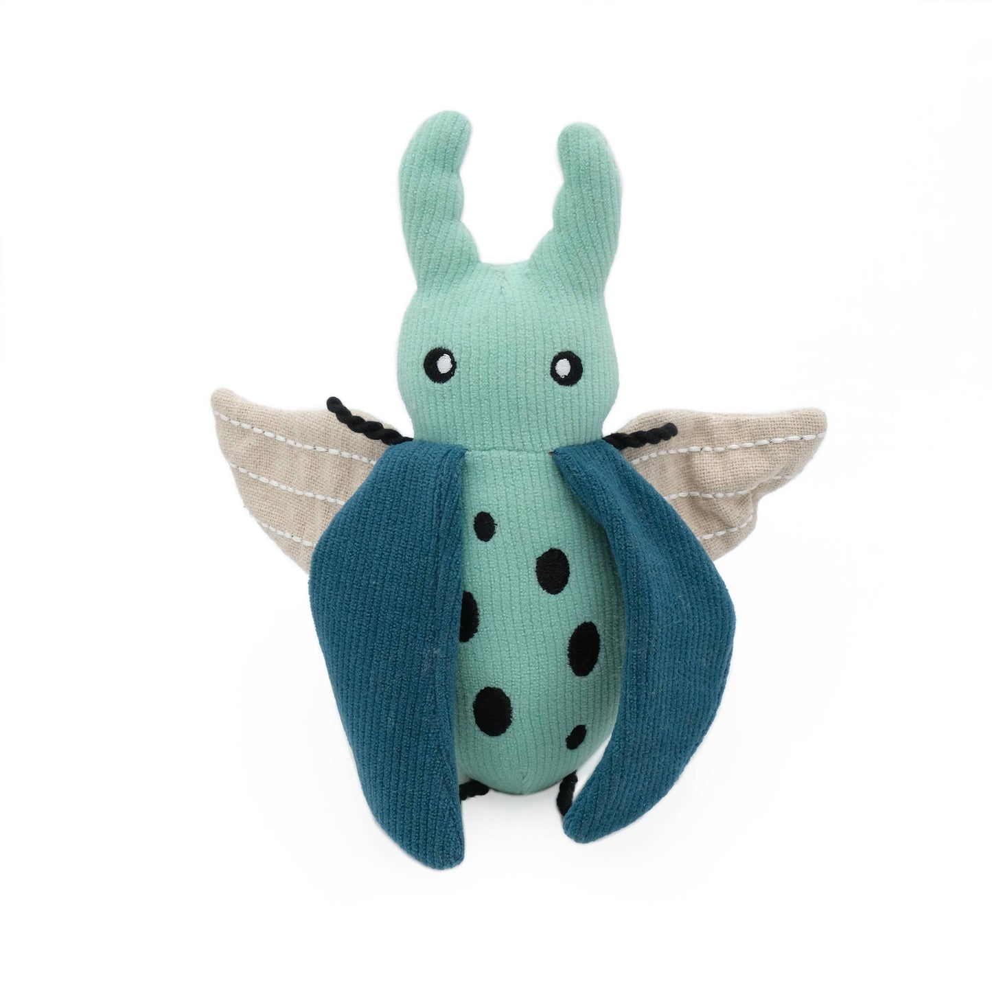 ZippyPaws - EcoZippy Corduroy Critter - Beetle - Dog Toy
