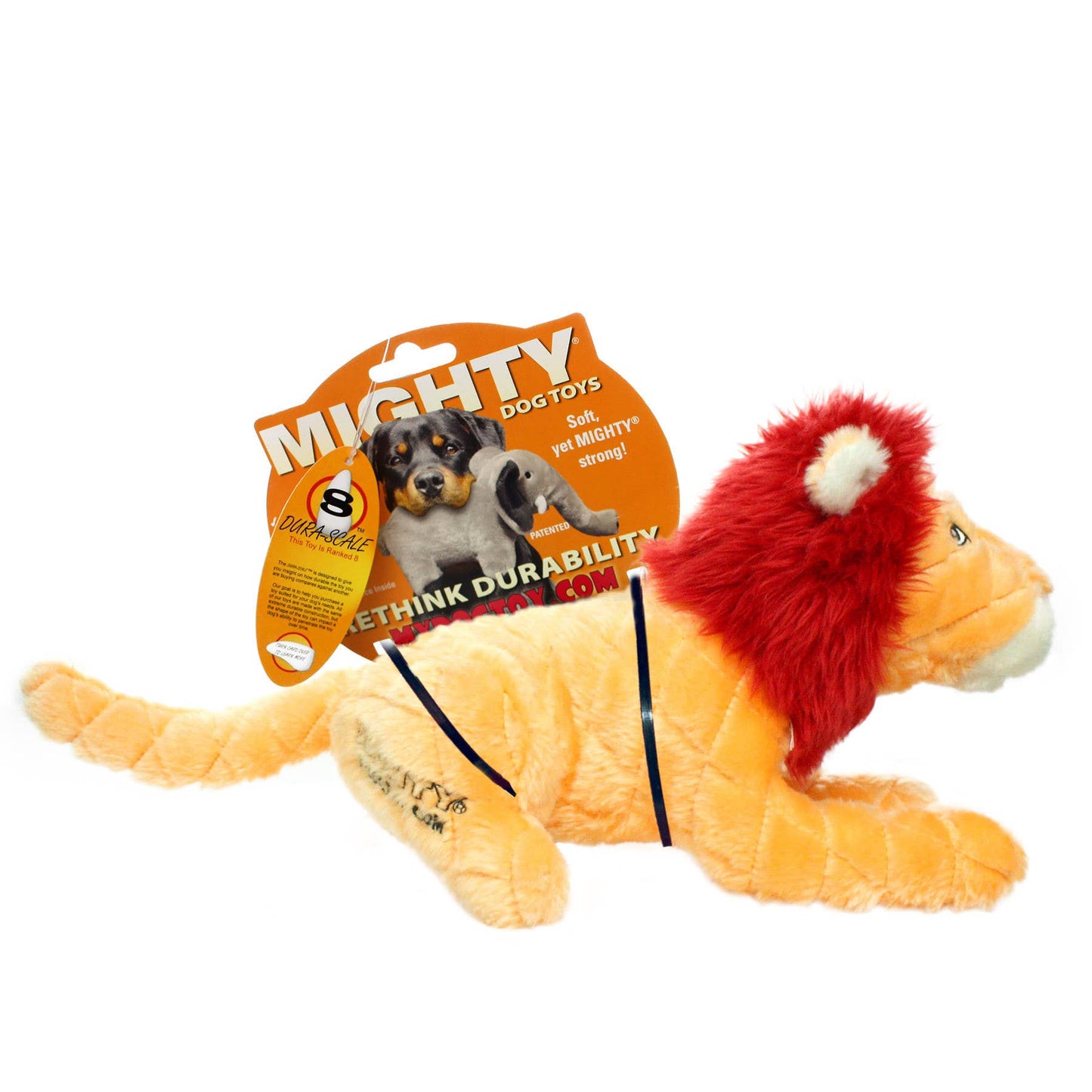 Tuffy Dog Toys - VIP Products - Mighty Safari Lion, Plush, Squeaky Dog Toy - Doot's Pet LLC Collars For A Cause
