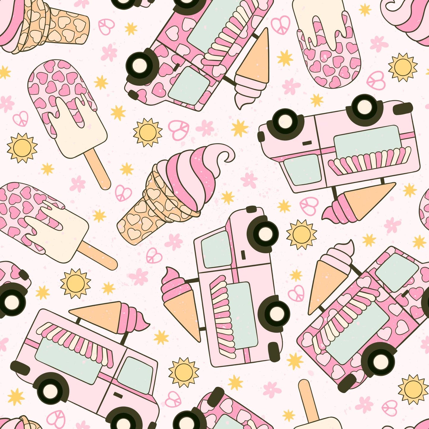 Mina + Pup - Ice Cream Dreams Adjustable Dog and Cat Harness