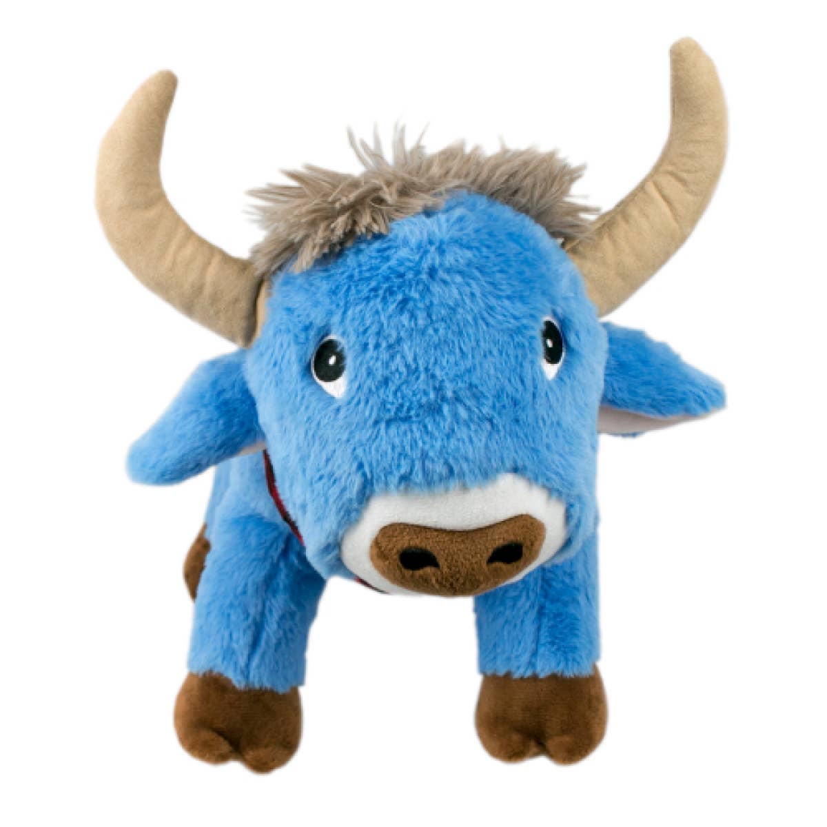 Tall Tails - Crunch Plush Blue Ox Dog Toy - 10"