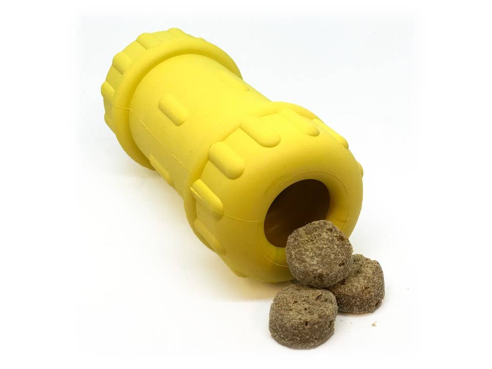 SodaPup - ID Bone - Natural Rubber - Treat Dispenser - Medium - Blue