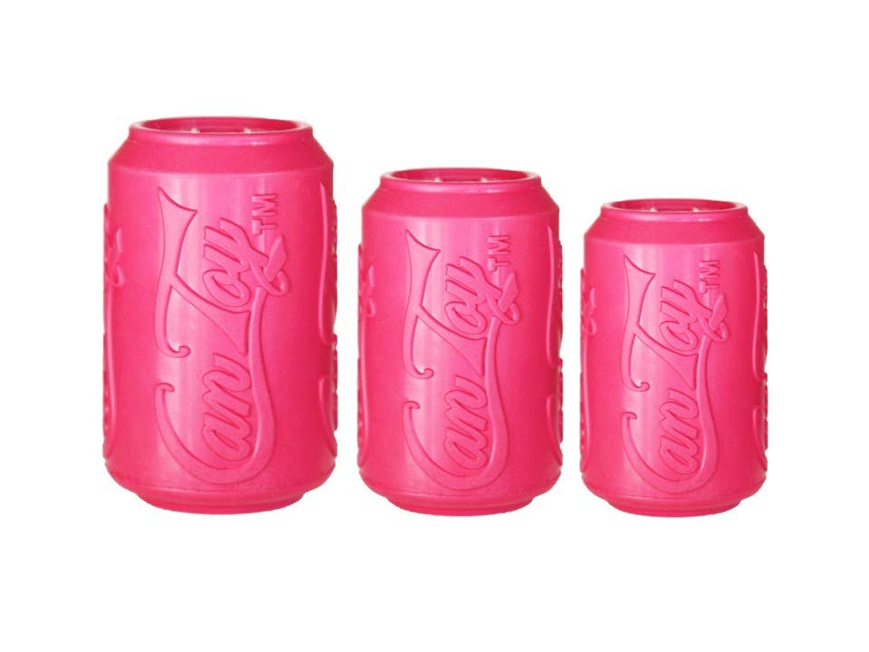 SodaPup - SP Puppy Can Toy - Chew Toy - Treat Dispenser - Pink - Large