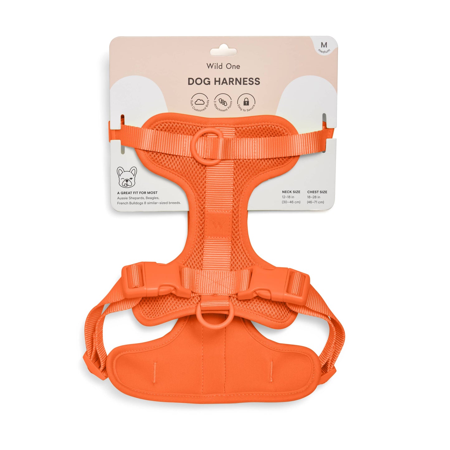 Wild One - Adjustable Comfort Dog Harness - Black