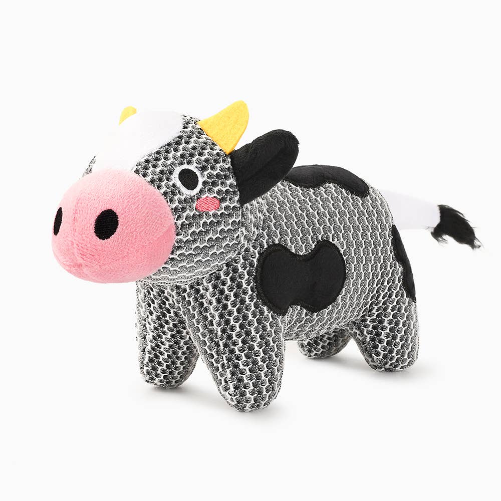 Hugsmart Products Inc - HugSmart Pet - Farm Friendz | Cow - Dog Plush Toy