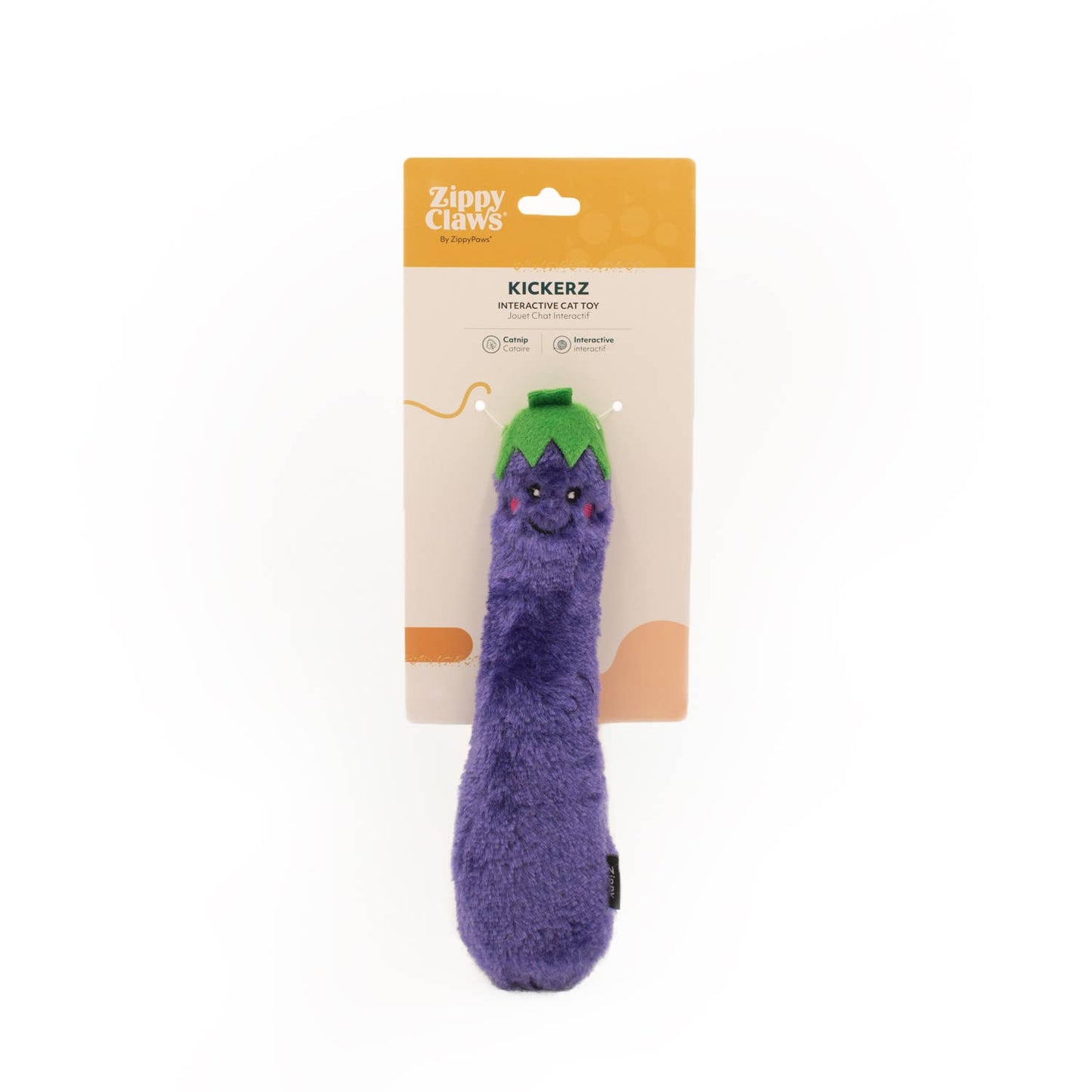 ZippyPaws - ZippyClaws® Kickerz - Eggplant - Cat Toy