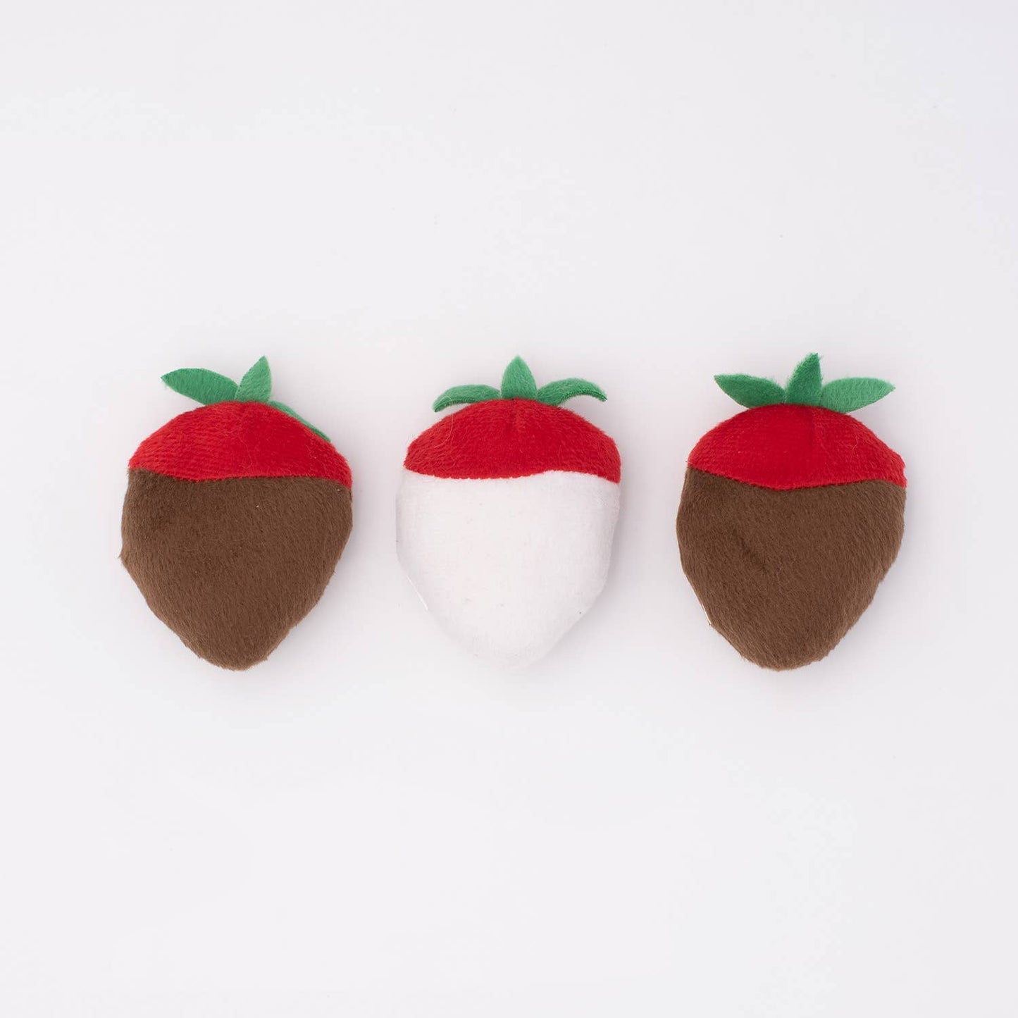 ZippyPaws - Valentine's - Chocolate Covered Strawberries - Dog Toy