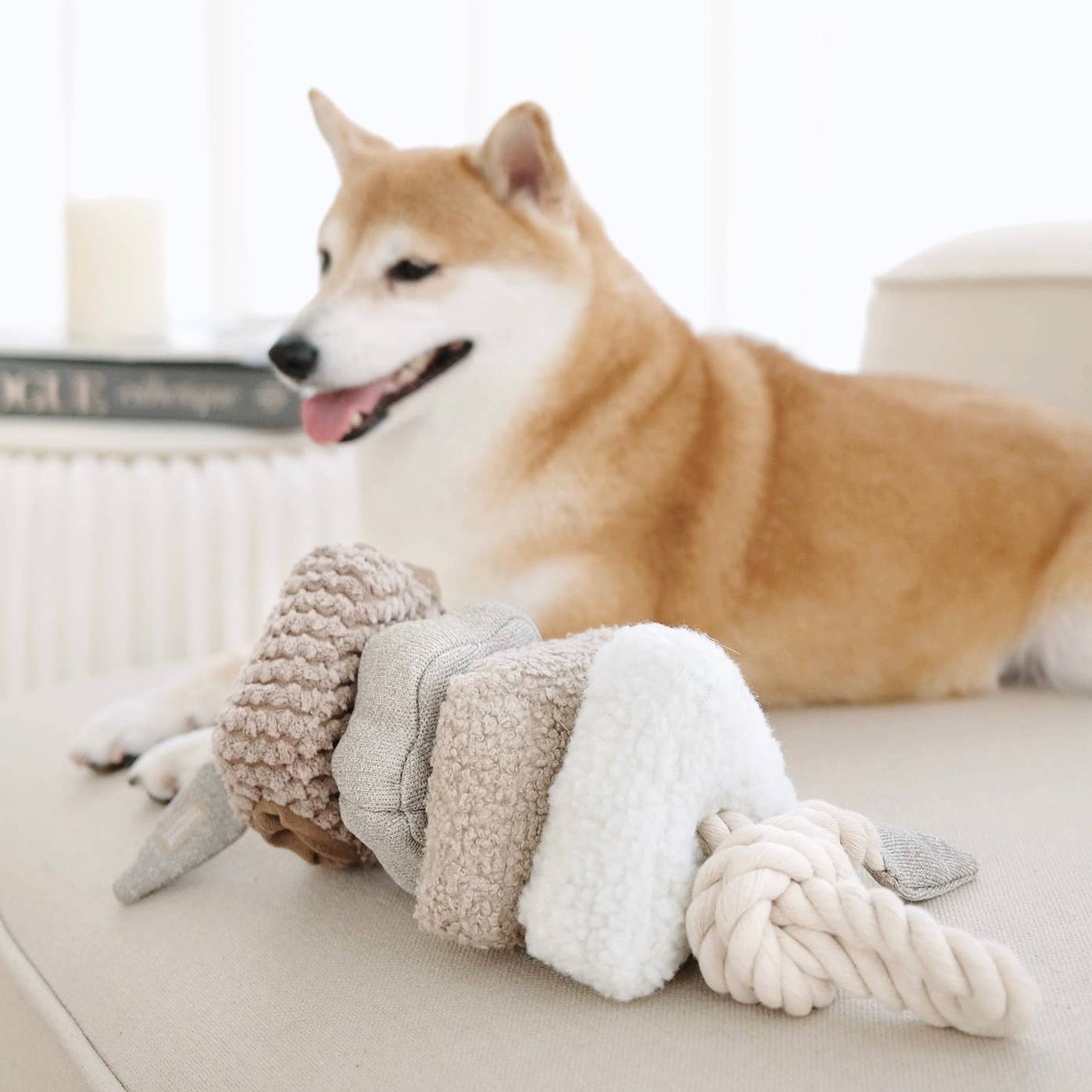 Lambwolf Collective - BLOCS//ENRICHMENT DOG TOY // NUDE - NUDE
