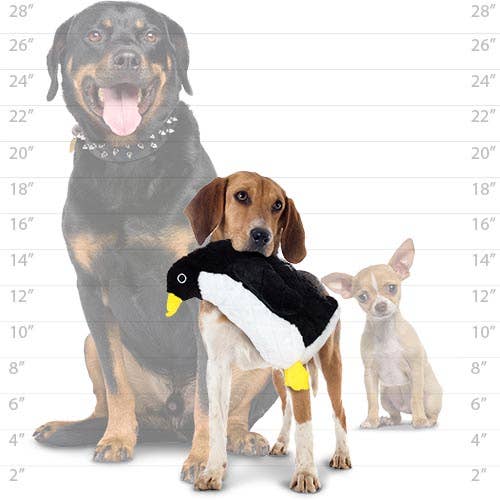 Tuffy Dog Toys - VIP Products - Mighty Arctic Penguin, Plush, Squeaky Dog Toy - Doot's Pet LLC Collars For A Cause