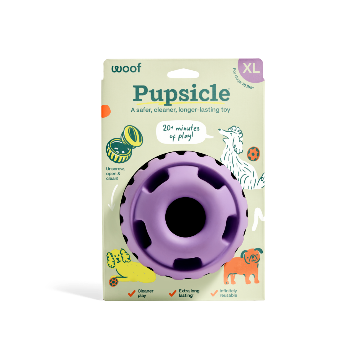 Woof - The Pupsicle - Lavender - Doot's Pet LLC Collars For A Cause