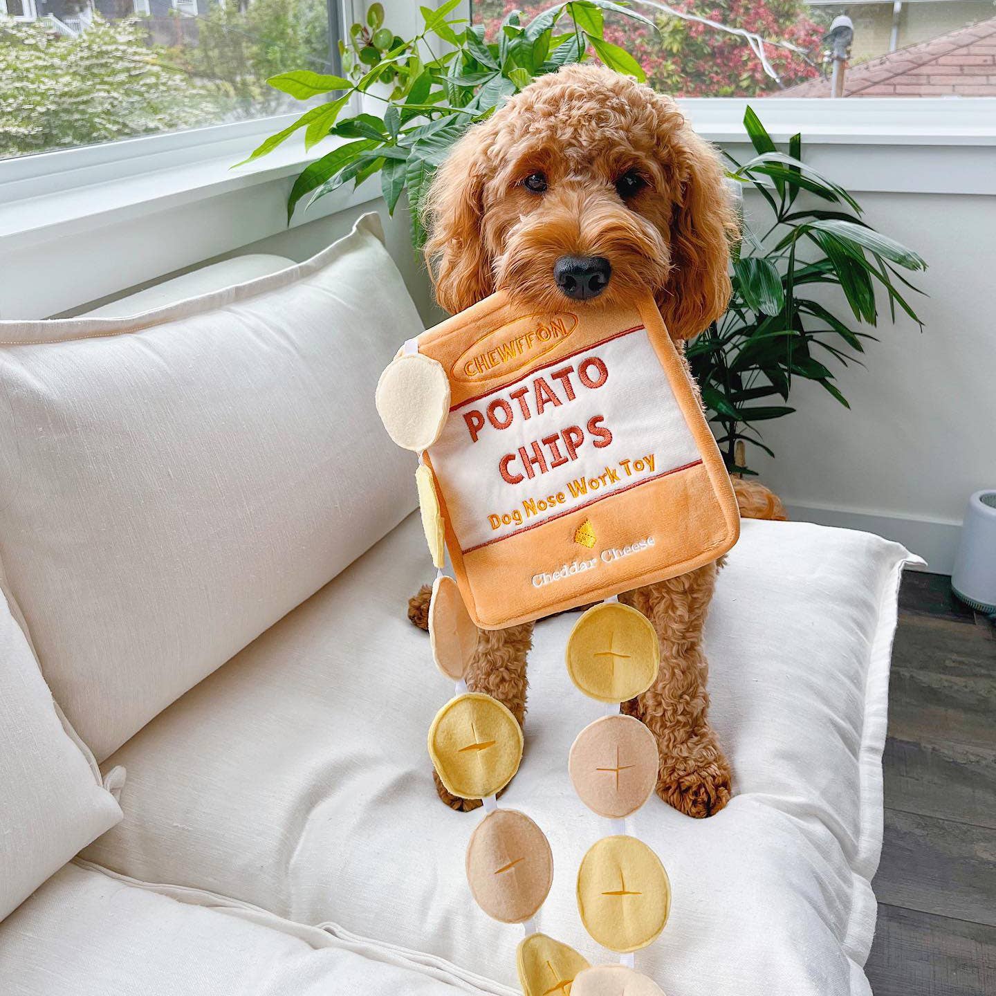 CHEWFFON - CHEWFFON Rustle Potato Chips Dog Snuffle Toy - Doot's Pet LLC Collars For A Cause