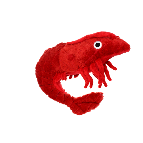 Tuffy Dog Toys - VIP Products - Mighty Ocean Prawn, Plush, Squeaky Dog Toy