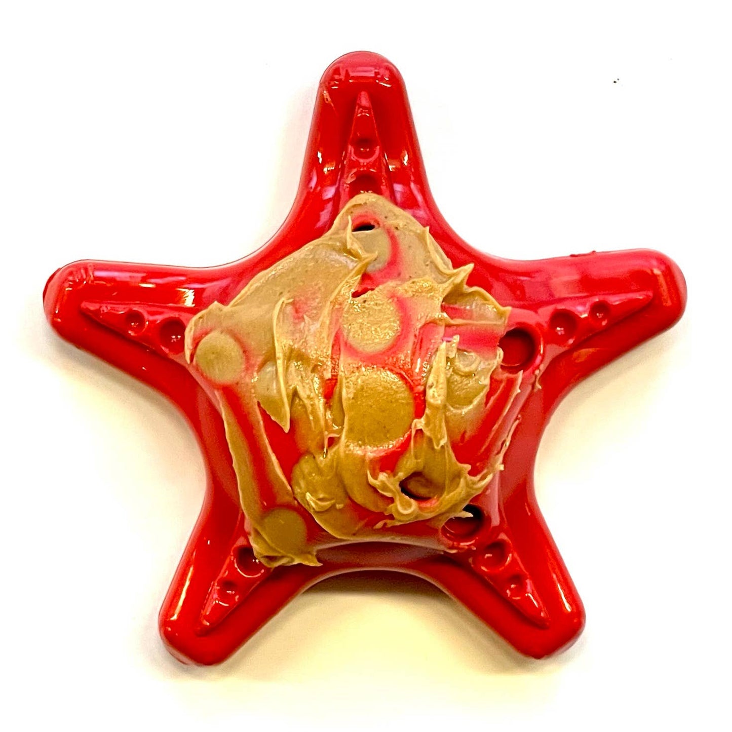 SodaPup - Starfish Ultra Durable Nylon Dog Chew Toy - Red - RED