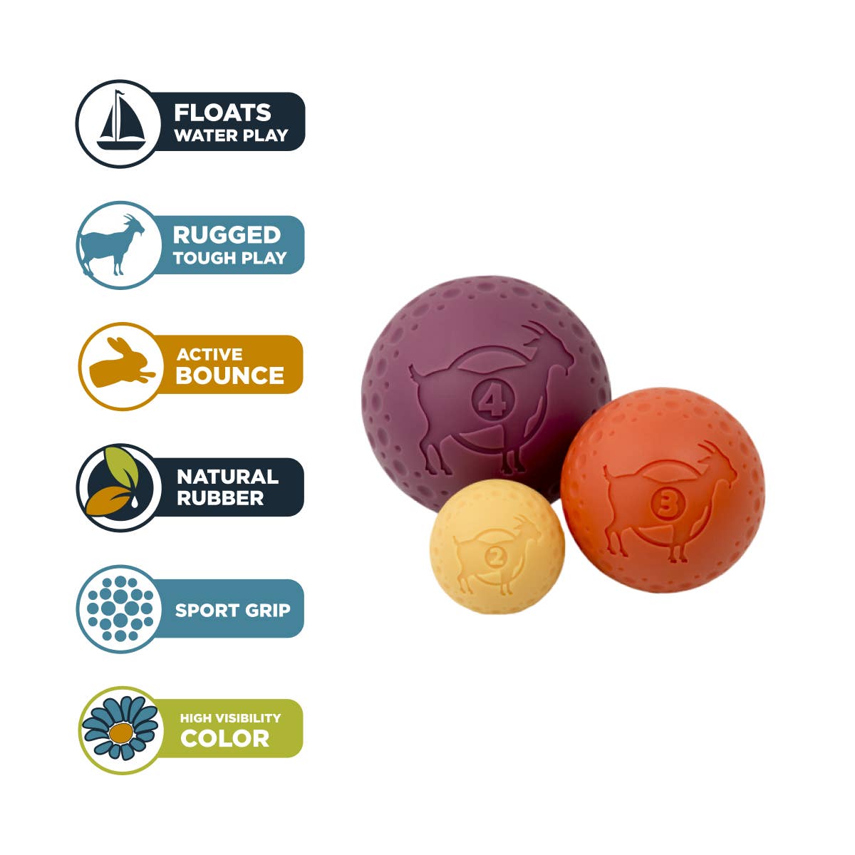 Tall Tails - Tall Tails GOAT Sport Ball, Large