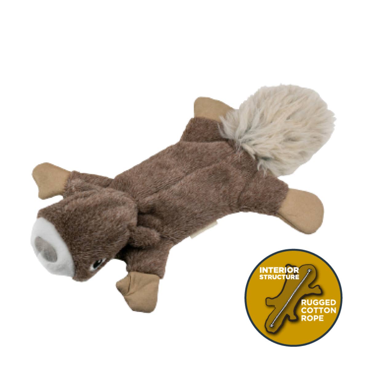Tall Tails - Stuffless Squirrel Squeaker Dog Toy