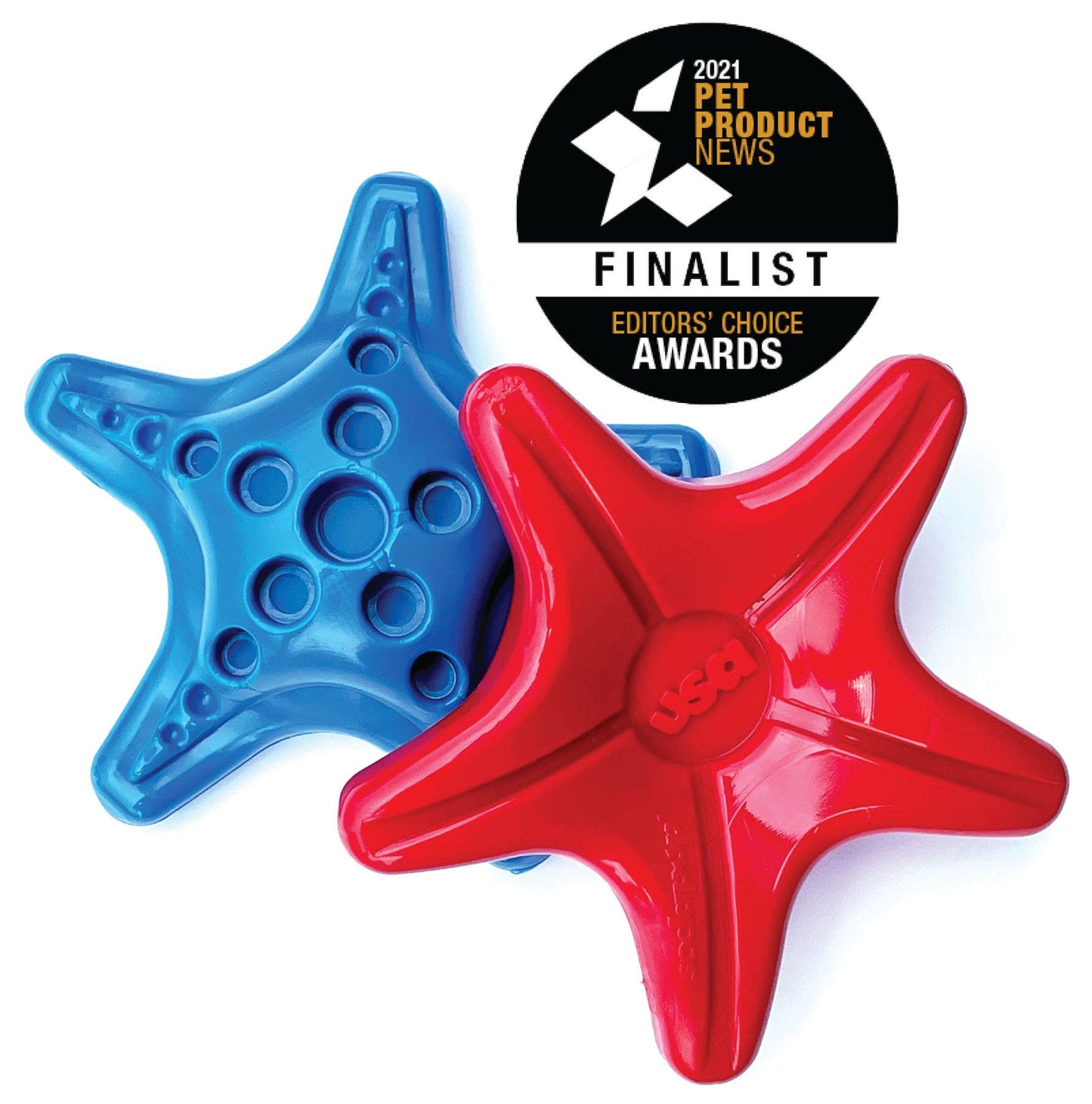 SodaPup - Starfish Ultra Durable Nylon Dog Chew Toy - Red - RED