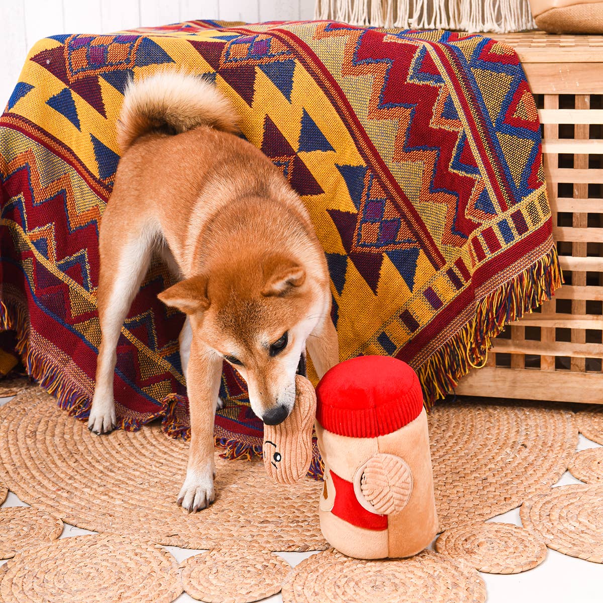Hugsmart Products Inc - HugSmart Pet- Food Party | Peanut Butter Jar-Interactive Toy