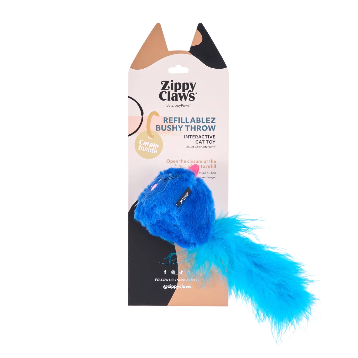 ZippyPaws - ZippyClaws® Refillablez Bushy Throw - Mouse