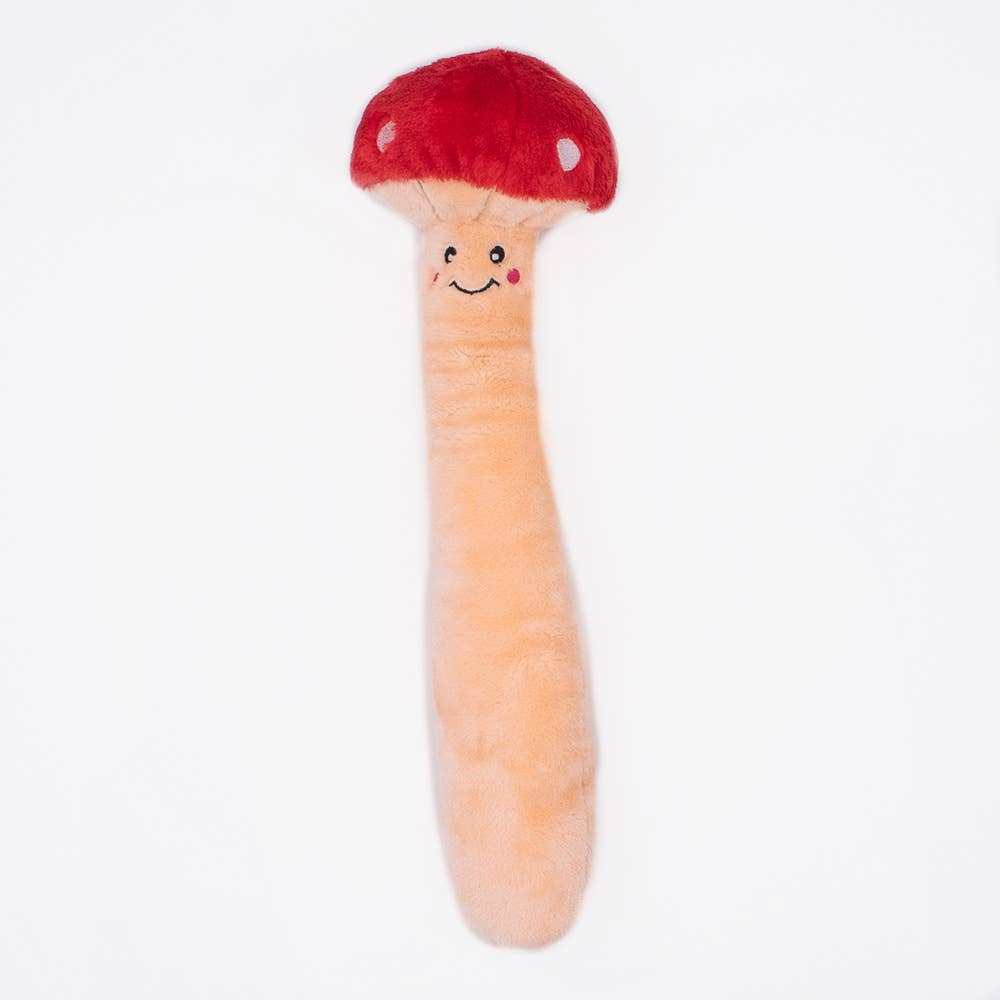 ZippyPaws - Jigglerz® - Mushroom - Plush Dog Toy