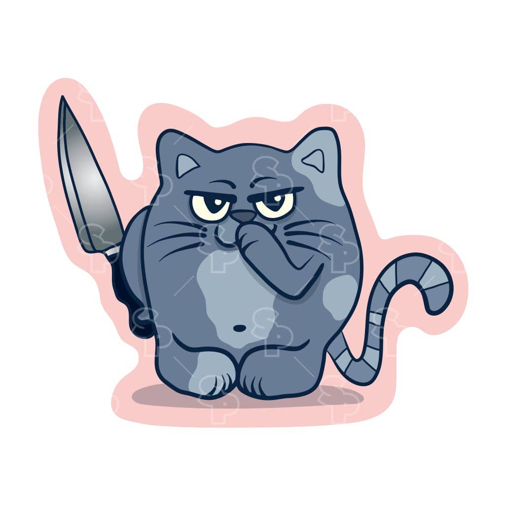 Two Feet Treats - Sneaky Cat - Sticker