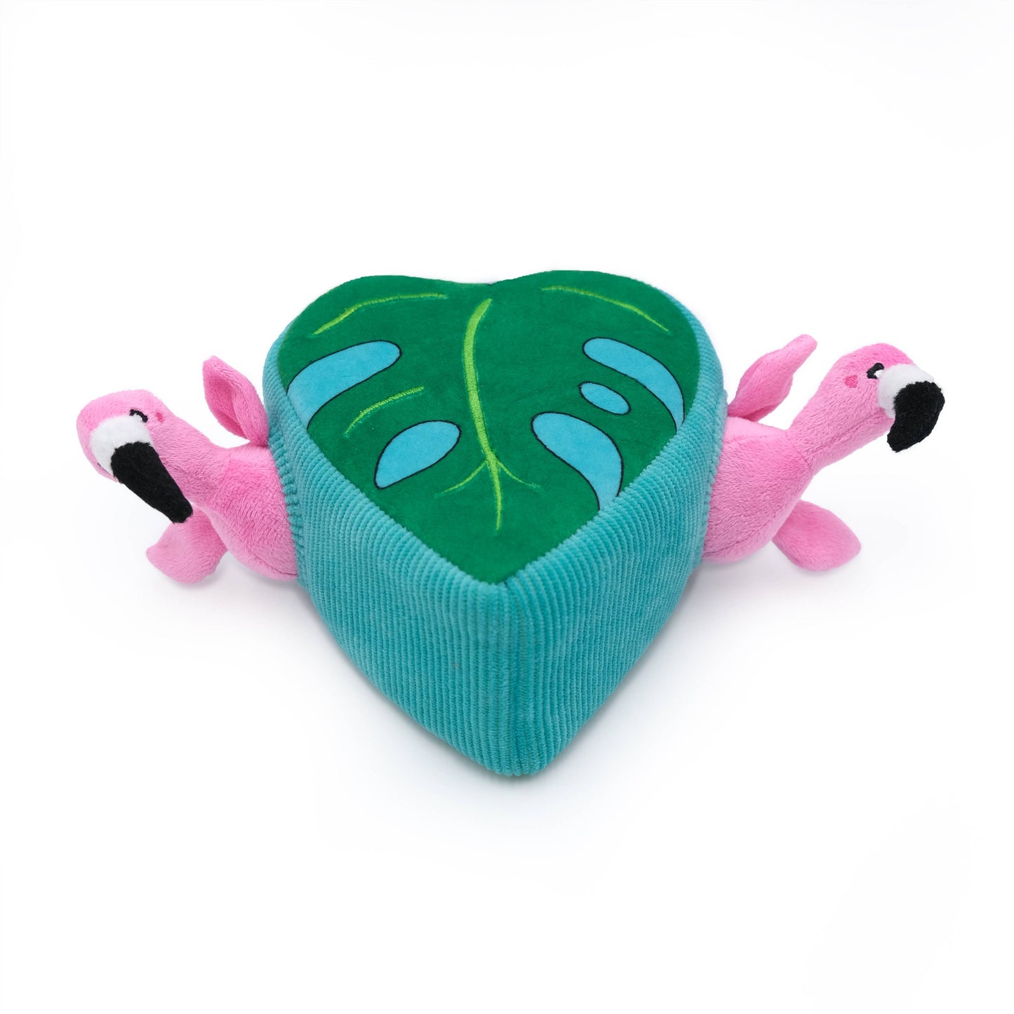 ZippyPaws - Zippy Burrow® - Flamingos in Monstera - Dog Toy