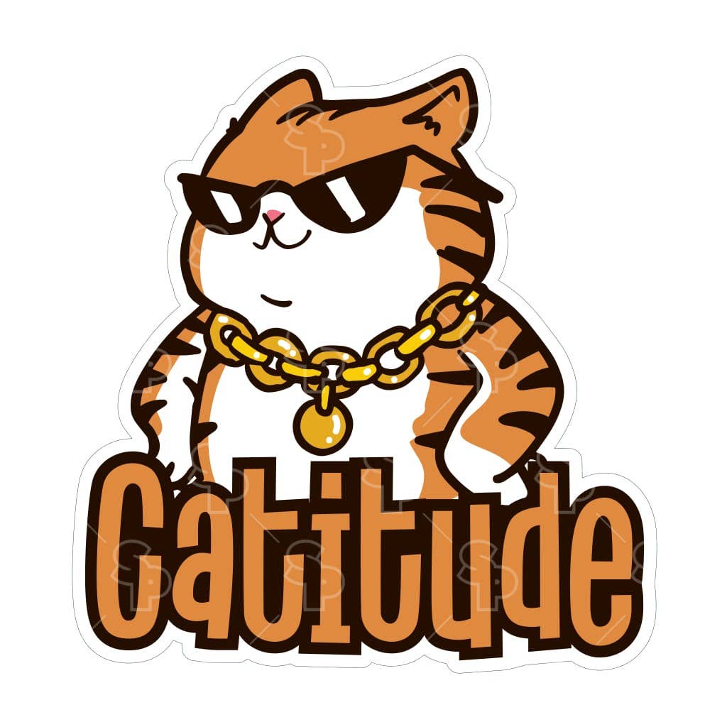 Two Feet Treats - Catitude - Sticker