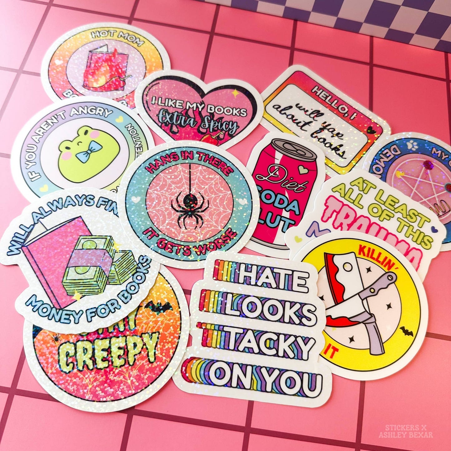 Stickers X Ashley Bexar - Funny Dark Humor Mental Health Waterproof Vinyl Sticker - Matte / I want LOOSE stickers