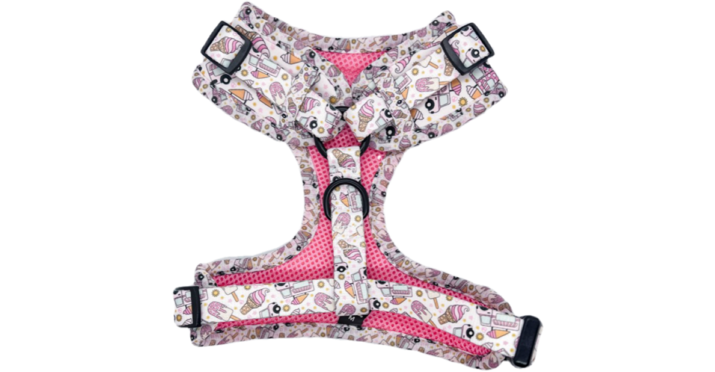 Mina + Pup - Ice Cream Dreams Adjustable Dog and Cat Harness