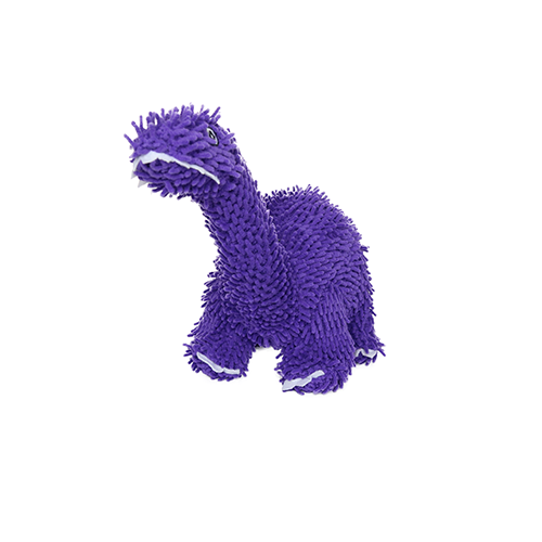 Tuffy Dog Toys - VIP Products - Mighty Microfiber Ball Brachiosaurus, Squeaky Dog Toy