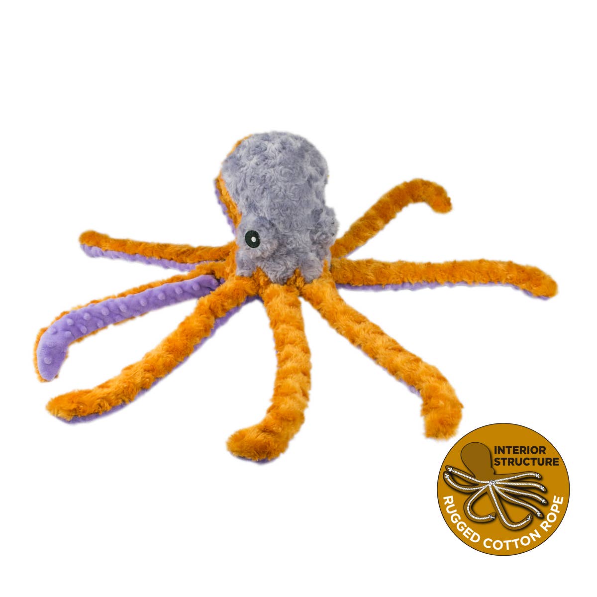 Tall Tails - Plush Octopus with Squeaker Dog Toy - 14"
