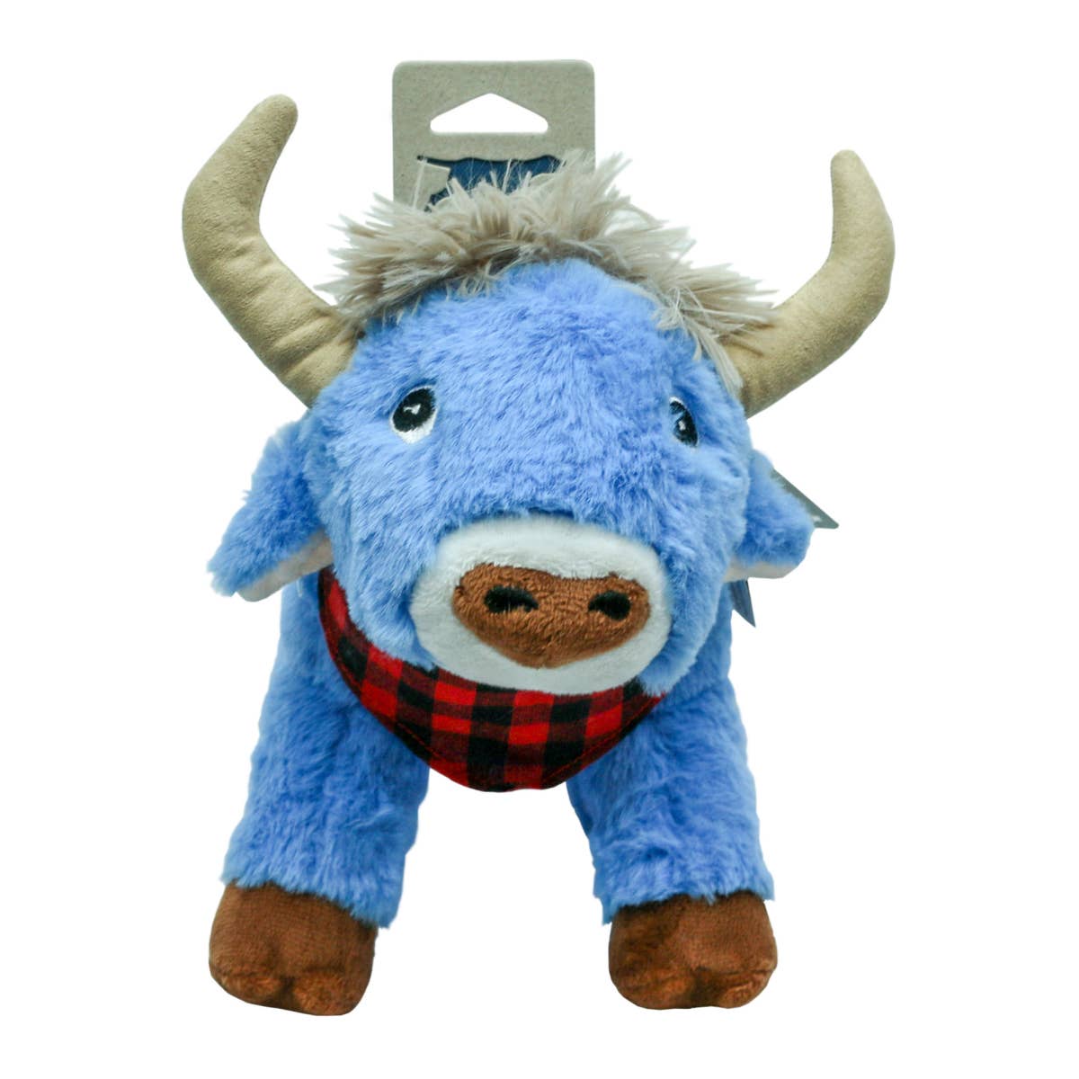 Tall Tails - Crunch Plush Blue Ox Dog Toy - 10"