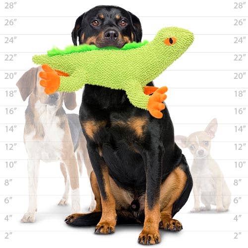 Tuffy Dog Toys - VIP Products - Mighty Micro Fiber Lizard, Durable, Squeaky Dog Toy