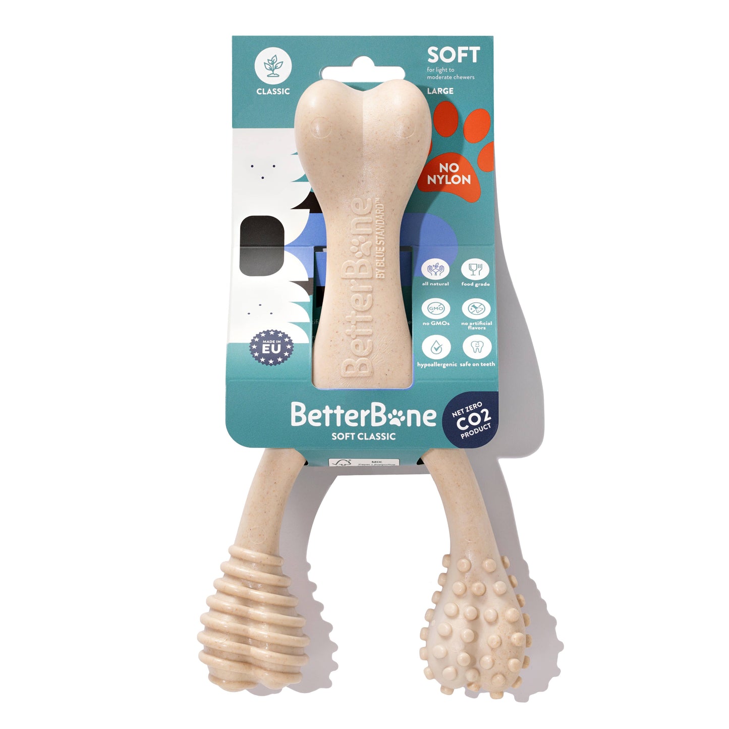 BetterBone Natural Dog Chews - BetterBone SOFT- All-Natural, Safer on Teeth, Sustainable - Beef / Small (dogs under 25 lbs)