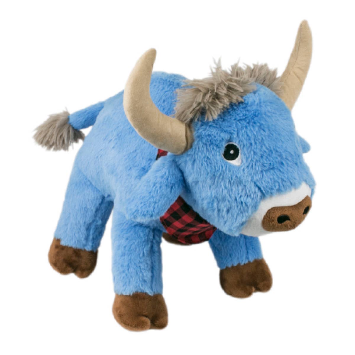 Tall Tails - Crunch Plush Blue Ox Dog Toy - 10"