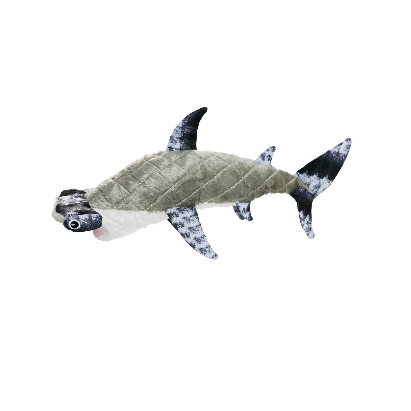 Tuffy Dog Toys - VIP Products - Mighty Ocean Hammerhead, Plush, Squeaky Dog Toy - Doot's Pet LLC Collars For A Cause