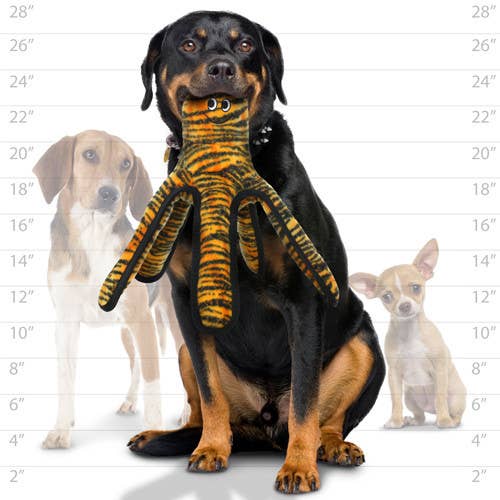 Tuffy Dog Toys - VIP Products - Tuffy Mega Large Octopus, Durable, Tough, Squeaky Dog Toy